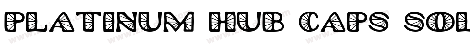 Platinum Hub Caps Solid字体转换